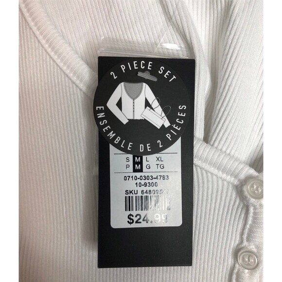 StreetWear Society Soft Ribbed Tank And Cardigan Twin Set - Picture 9 of 9